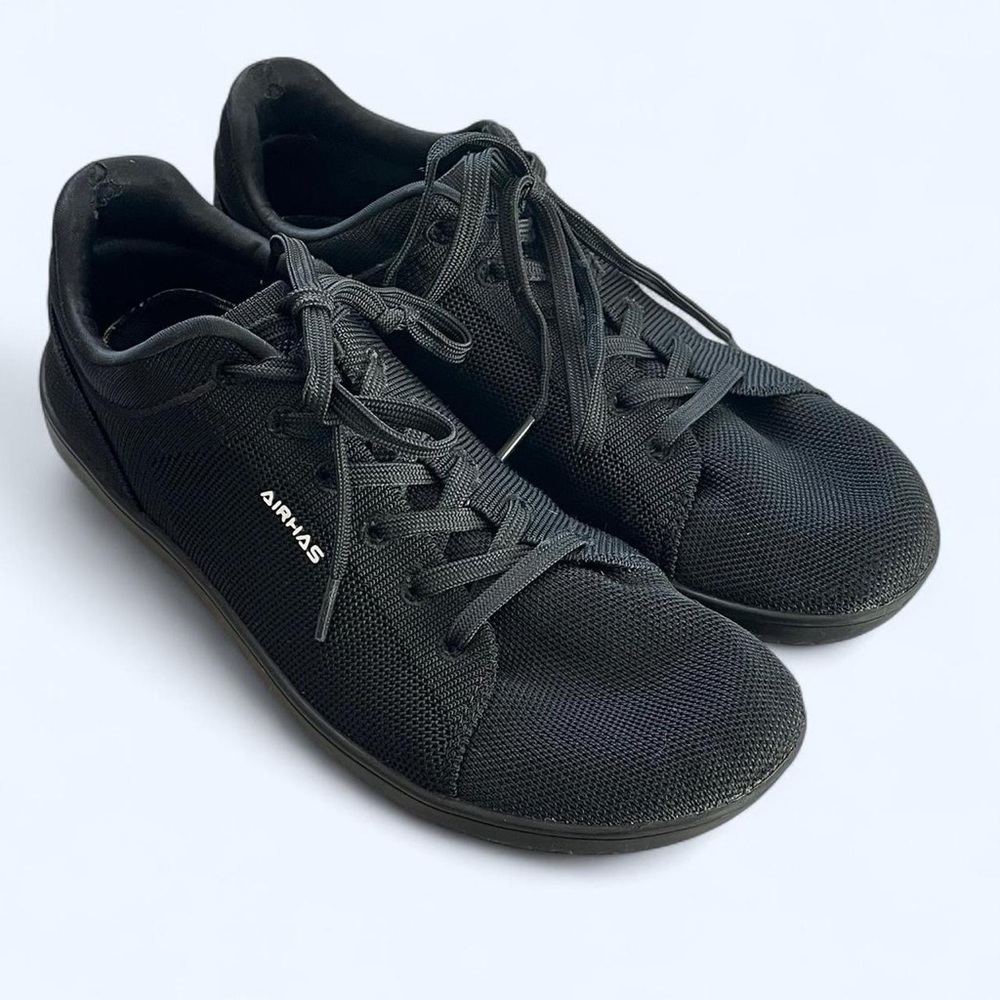 Airhas Mens Size 9.5 Black Barefoot Wide Toe Box Sneakers Tennis Shoes Zero Drop